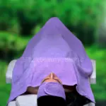 ست حوله و هدبند بنفش