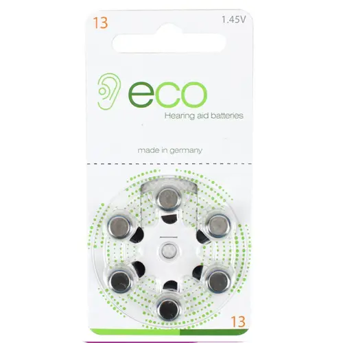 باتری سمعک سایز 13 برند ECO آلمانی 8646532