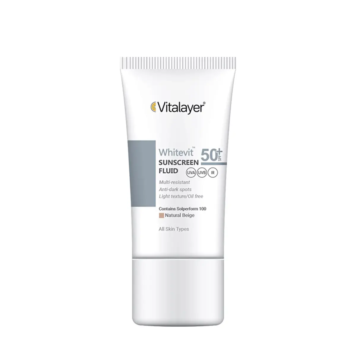 فلوئید ضد آفتاب وایت ویت نچرال بژ ویتالیر 50 میل- Vitalayer Whitevit Anti-Brown Spot Whitening Fluid 6565665