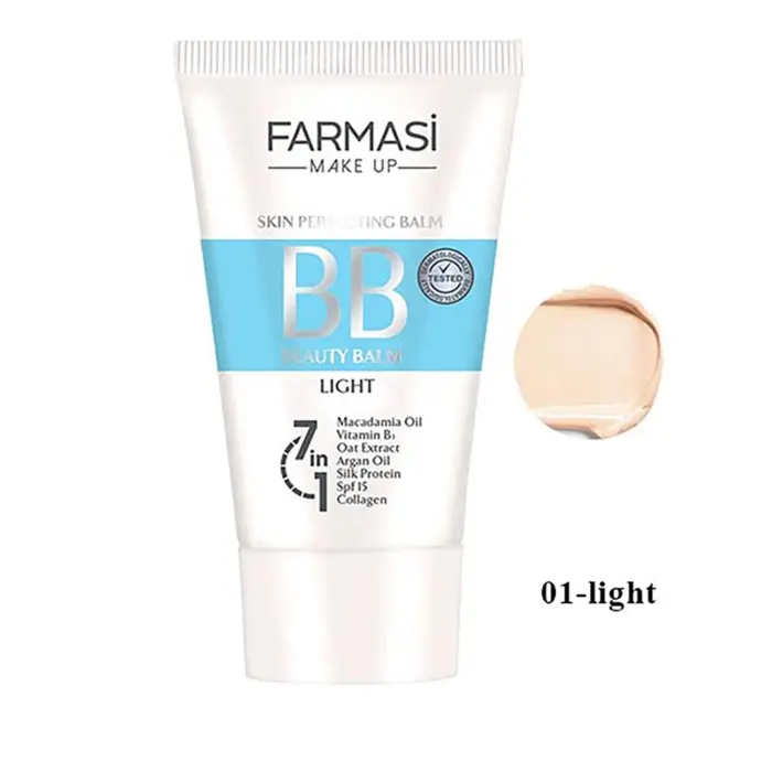 بی بی کرم فارماسی رنگ 01 روشن 50 میل- farmasi skin perfecting balm bb beauty balm cream 7676