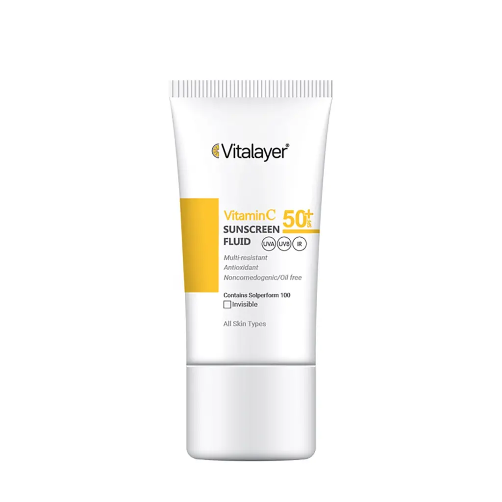 فلوئید ضد آفتاب ویتامین سی بی رنگ ویتالیر 50 میل- vitalayer Invisible Vitamin C Sunscreen Fluid 66555