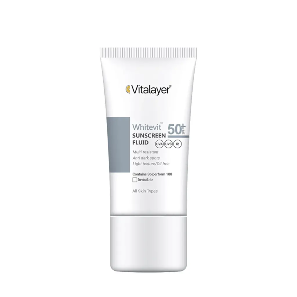 فلوئید ضد آفتاب وایت ویت بی رنگ ویتالیر 50 میل- Vitalayer Whitevit Anti-Brown Spot Whitening Fluid 67676