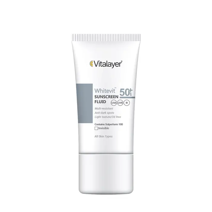 فلوئید ضد آفتاب وایت ویت بی رنگ ویتالیر 50 میل- Vitalayer Whitevit Anti-Brown Spot Whitening Fluid 67676