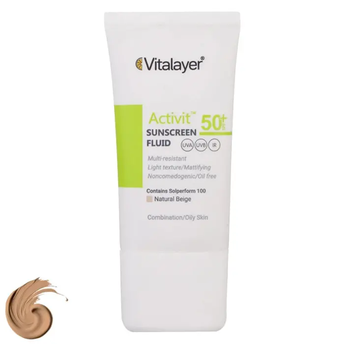 فلوئید ضد آفتاب رنگی ویتالیر 541651321