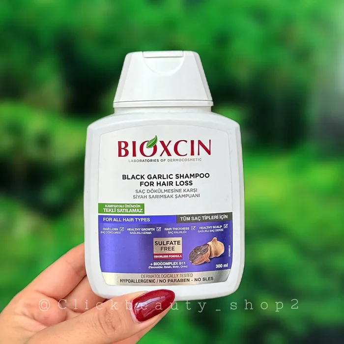 شامپو ضد ریزش بیوکسین با عصاره سیر سیاه