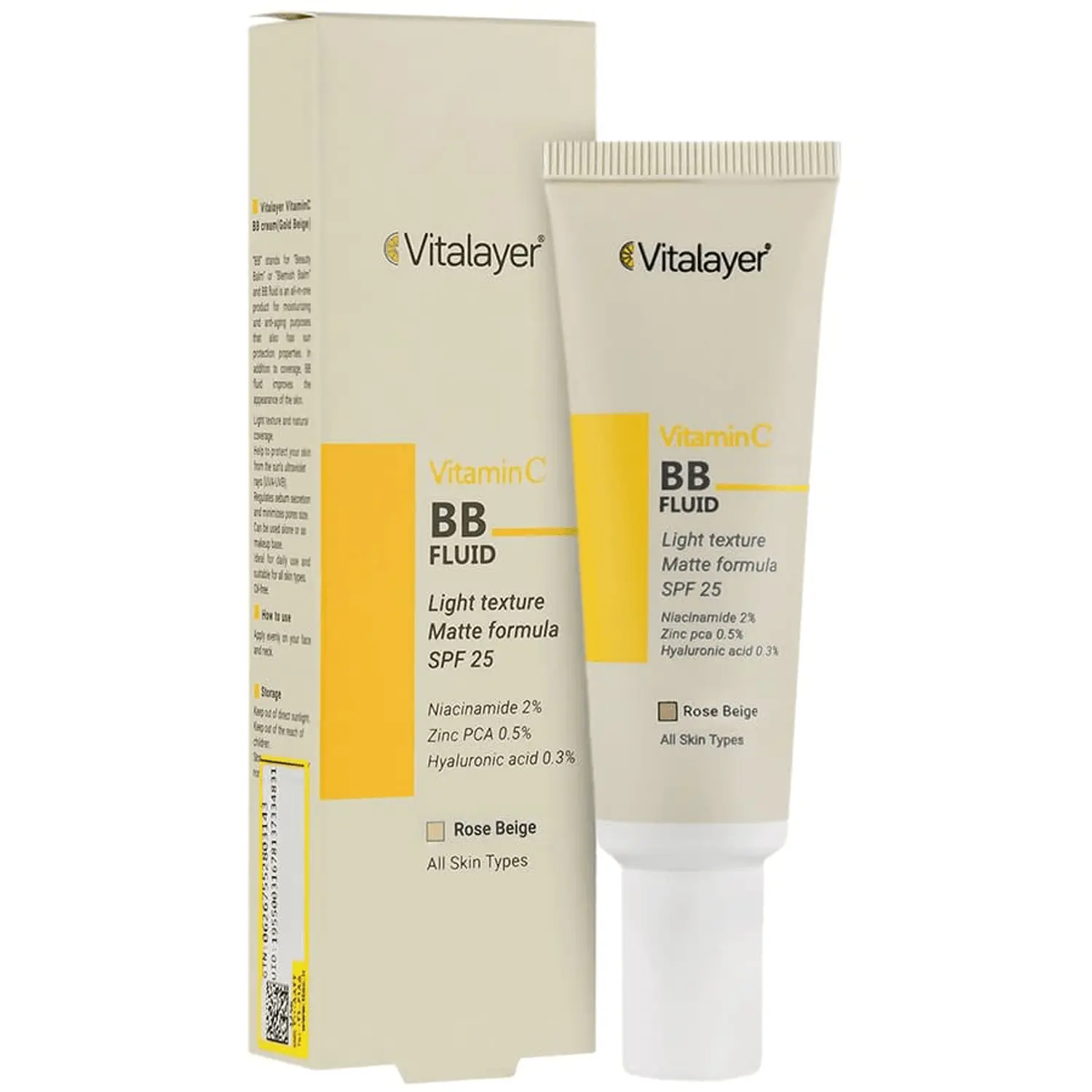 BB فلوئید ویتامین سی رز بژ ویتالیر 5421124