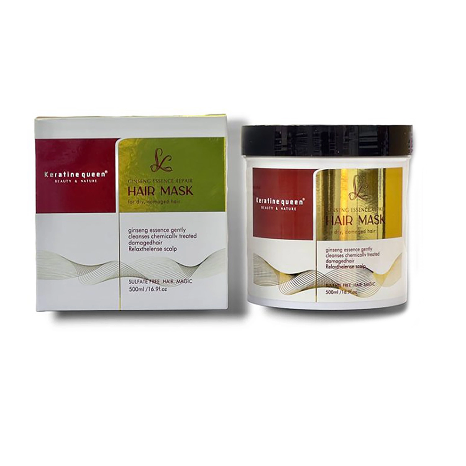 ماسک مو کراتین کوئین مدل آبرسان عصاره جینسینگ 5156315