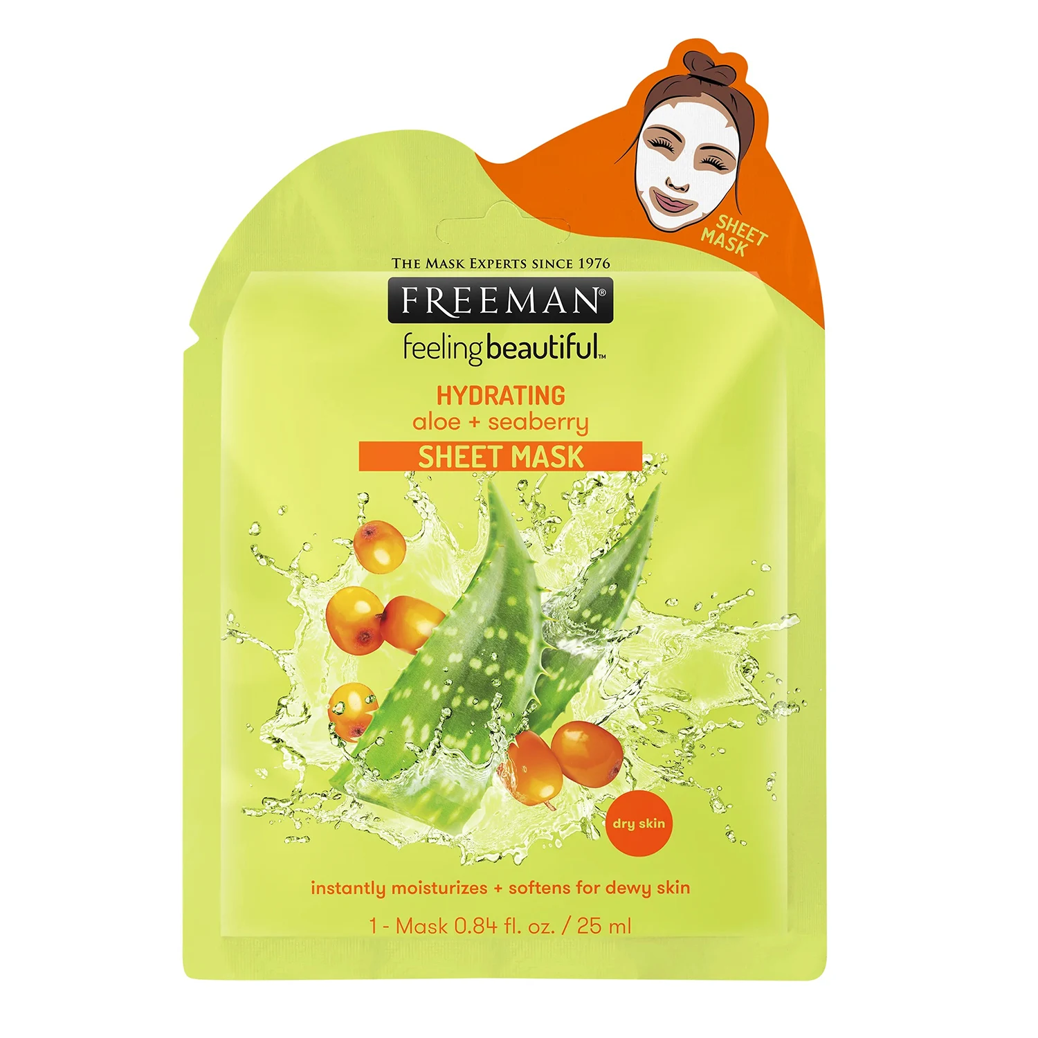 ماسک ورقی آلوئه ورا و بلوبری فریمن ماسک ورقه ای آبرسان آلوئه ورا 6456312