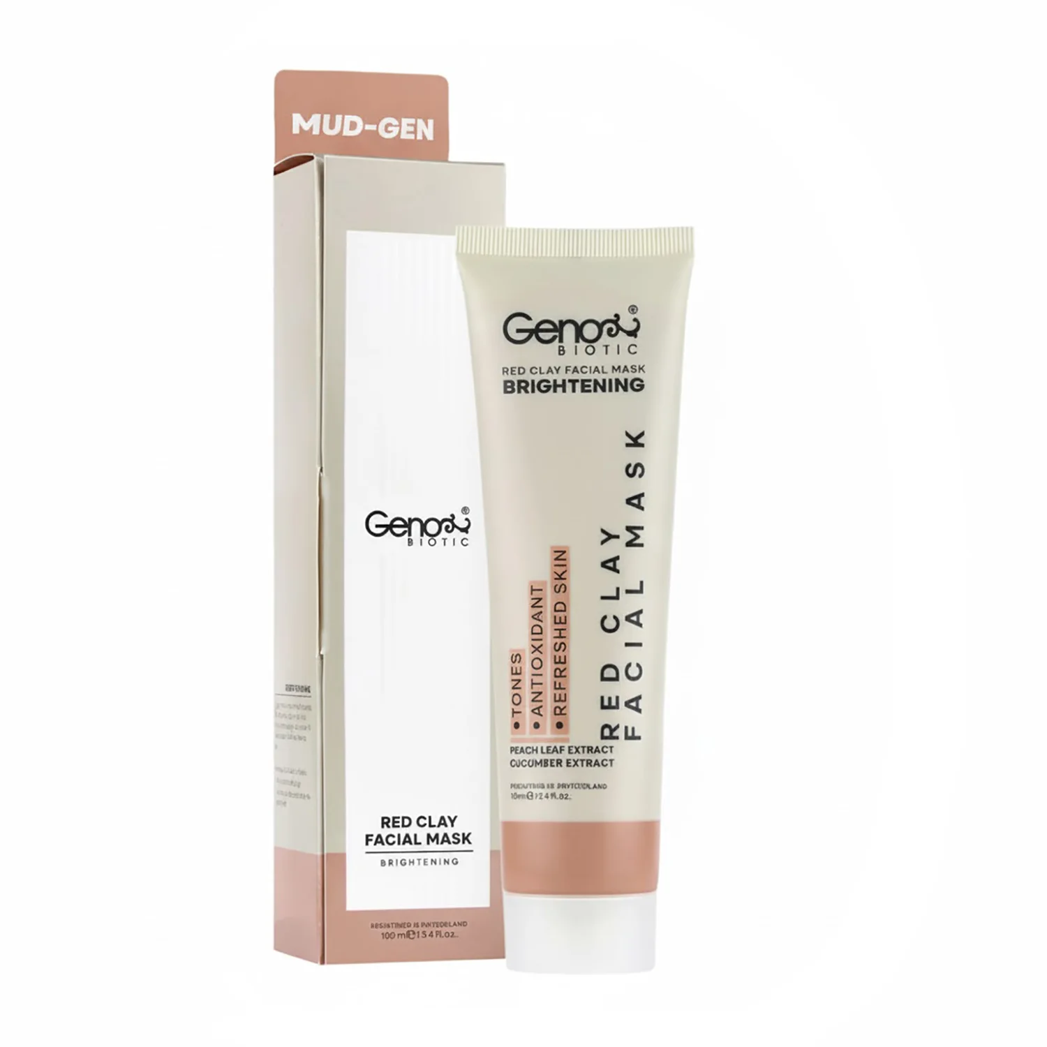 ماسک خاک رس قرمز ژنو بایوتیک 100 میلی‌ لیتر 84865120