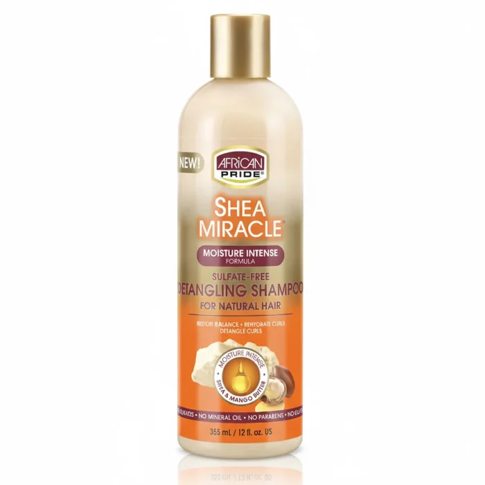 شامپو شی باتر بدون سولفات گره بازکن موهای فر افریکن پراید 4565415321