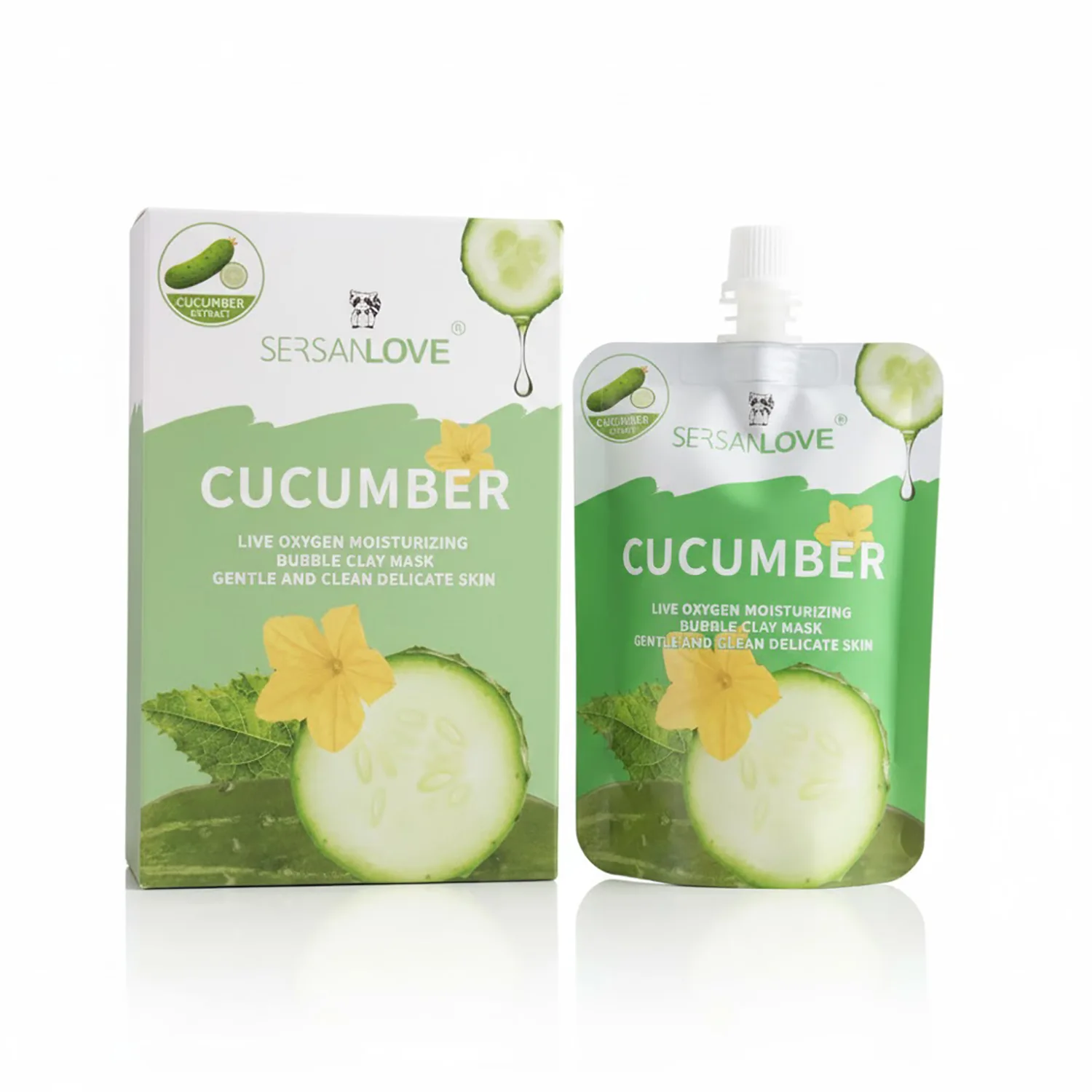 ماسک حبابی خاک رس و خیار سرسان لاو 100 گرم 6545643125120