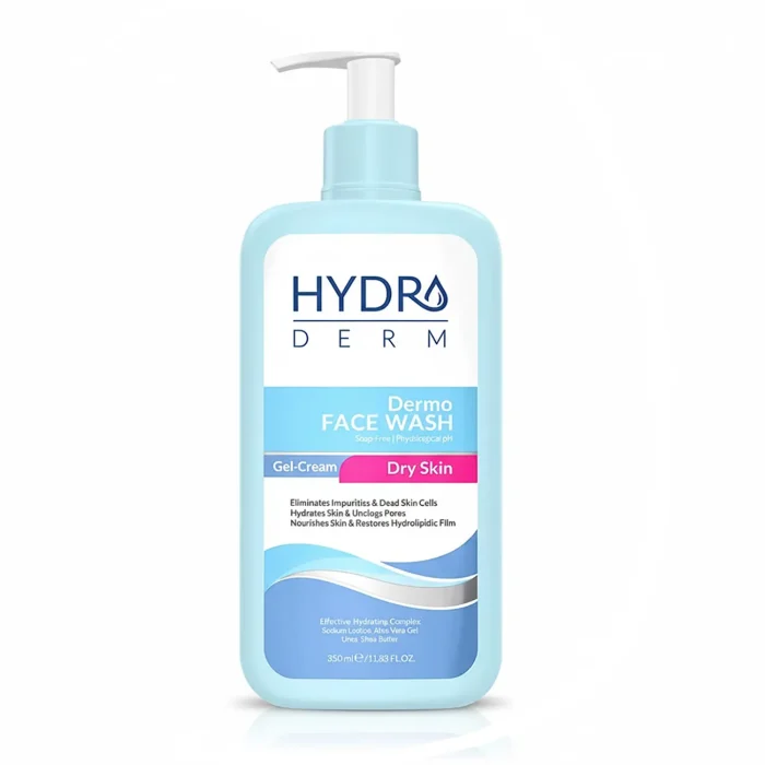 کرم ژل شستشو صورت پوست‌ های خشک و حساس هیدرودرم 350 میل 65465312