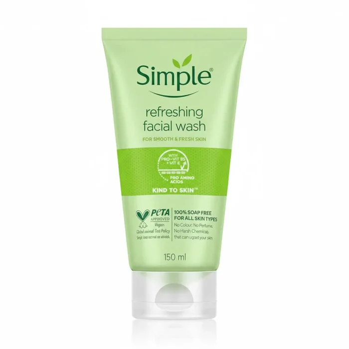 ژل شستشو صورت شاداب‌ کننده و طراوت‌ بخش سیمپل 674653120