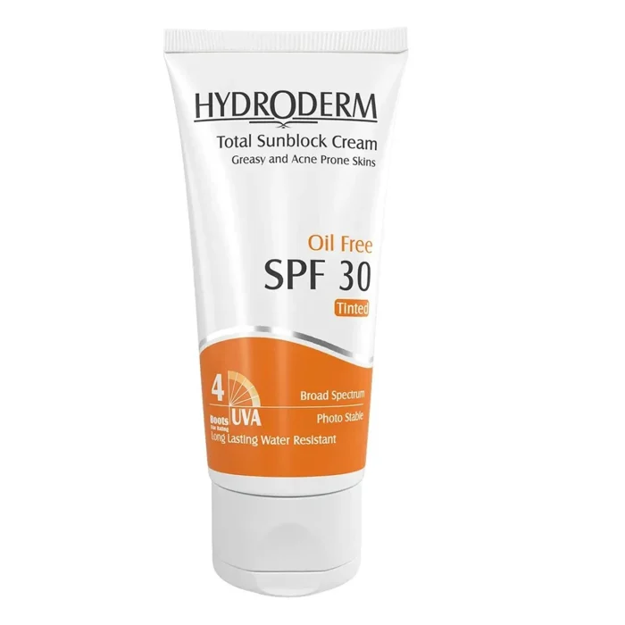 کرم ضد آفتاب رنگی فاقد چربی با SPF30 هیدرودرم 50 میلی‌ گرم 896455612