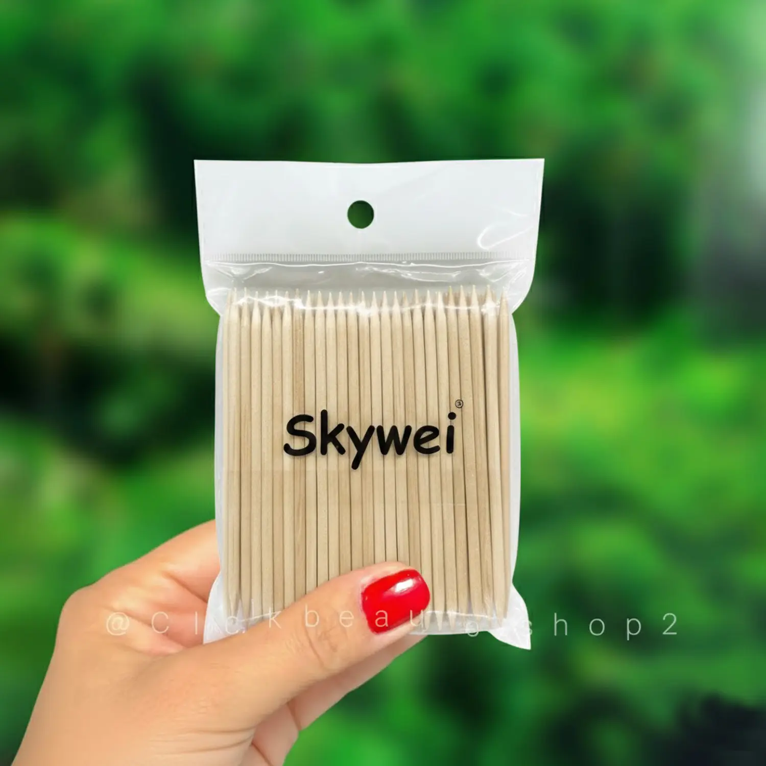 پوشر ناخن چوبی بسته 100 عددی اسکای وی 6416531