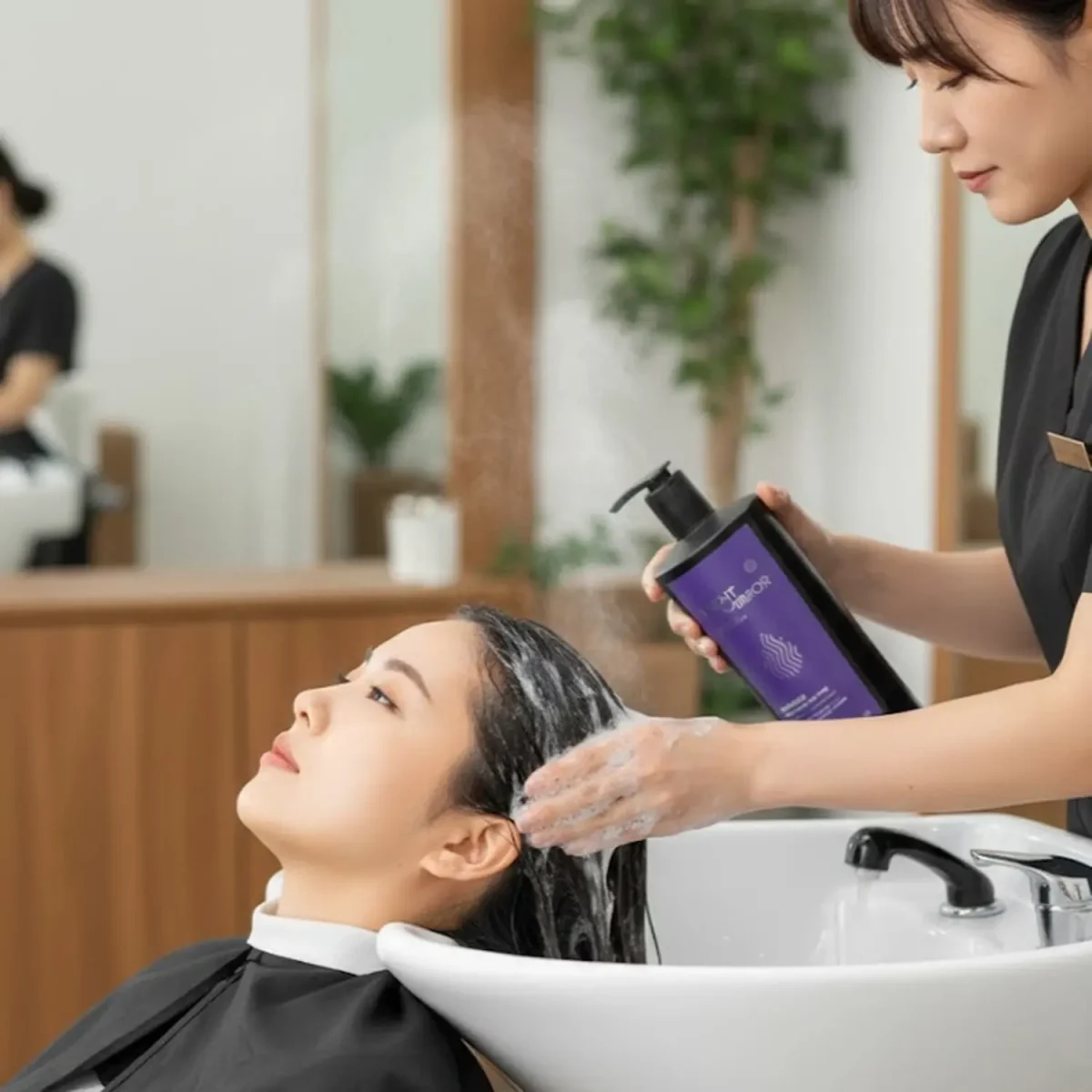 شامپو مو نایت میرور بدون سولفات بنفش 563456321