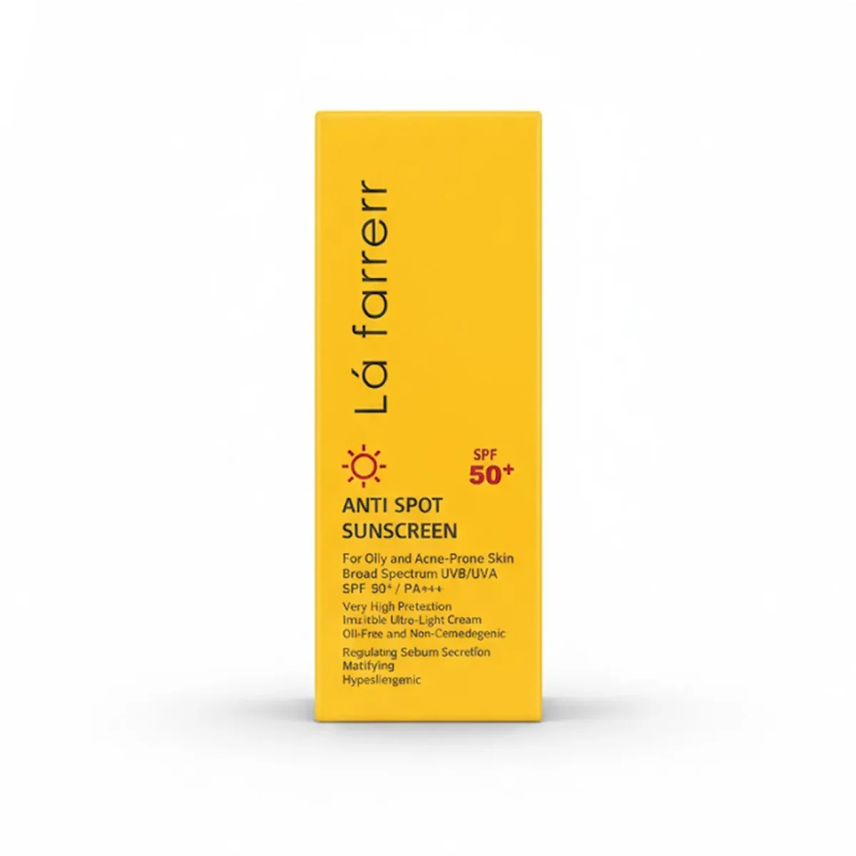 کرم ضد آفتاب و ضدلک بی‌ رنگ پوست چرب لافارر +SPF50 حجم 40 میل 545631