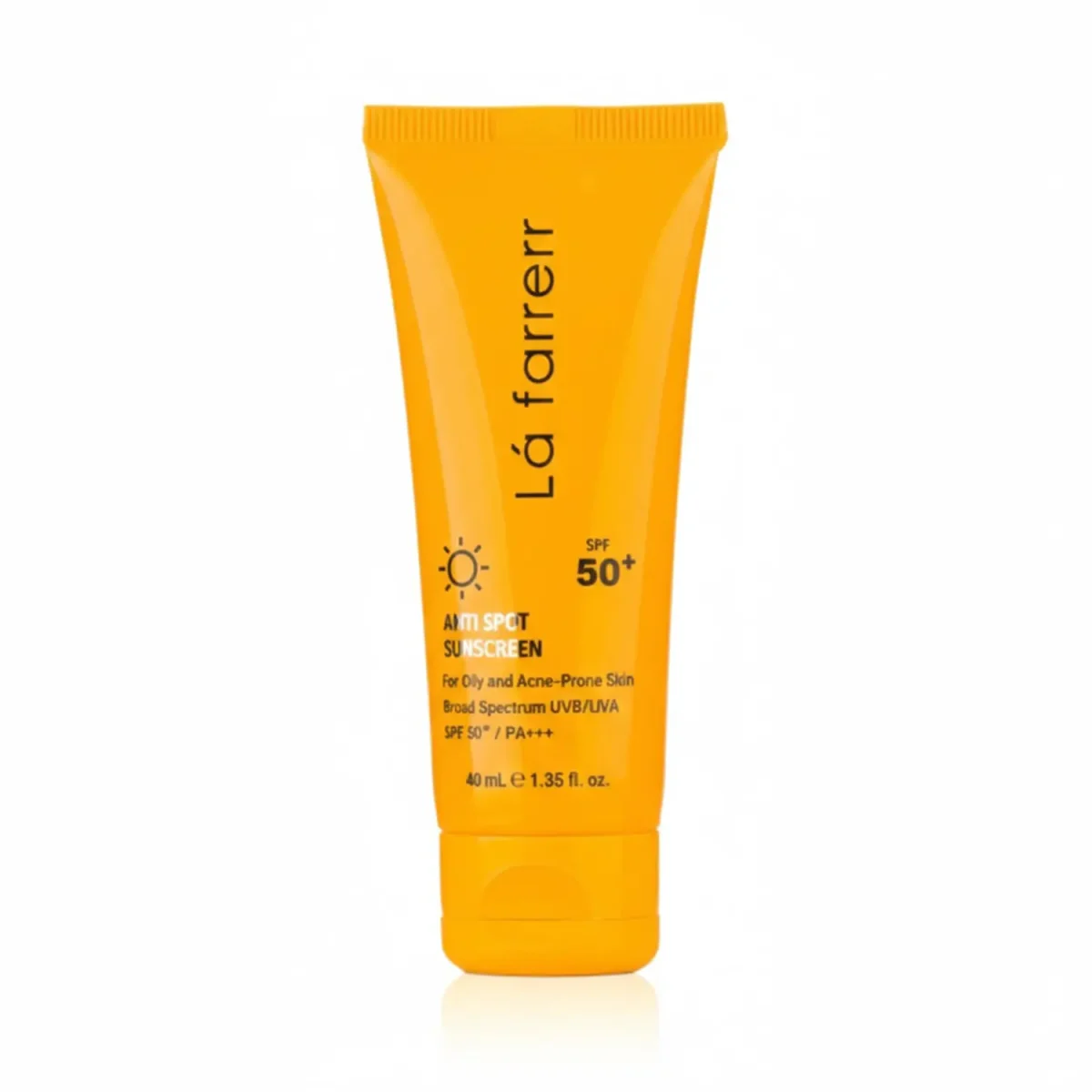 کرم ضد آفتاب و ضدلک بی‌ رنگ پوست چرب لافارر +SPF50 حجم 40 میل 3515321