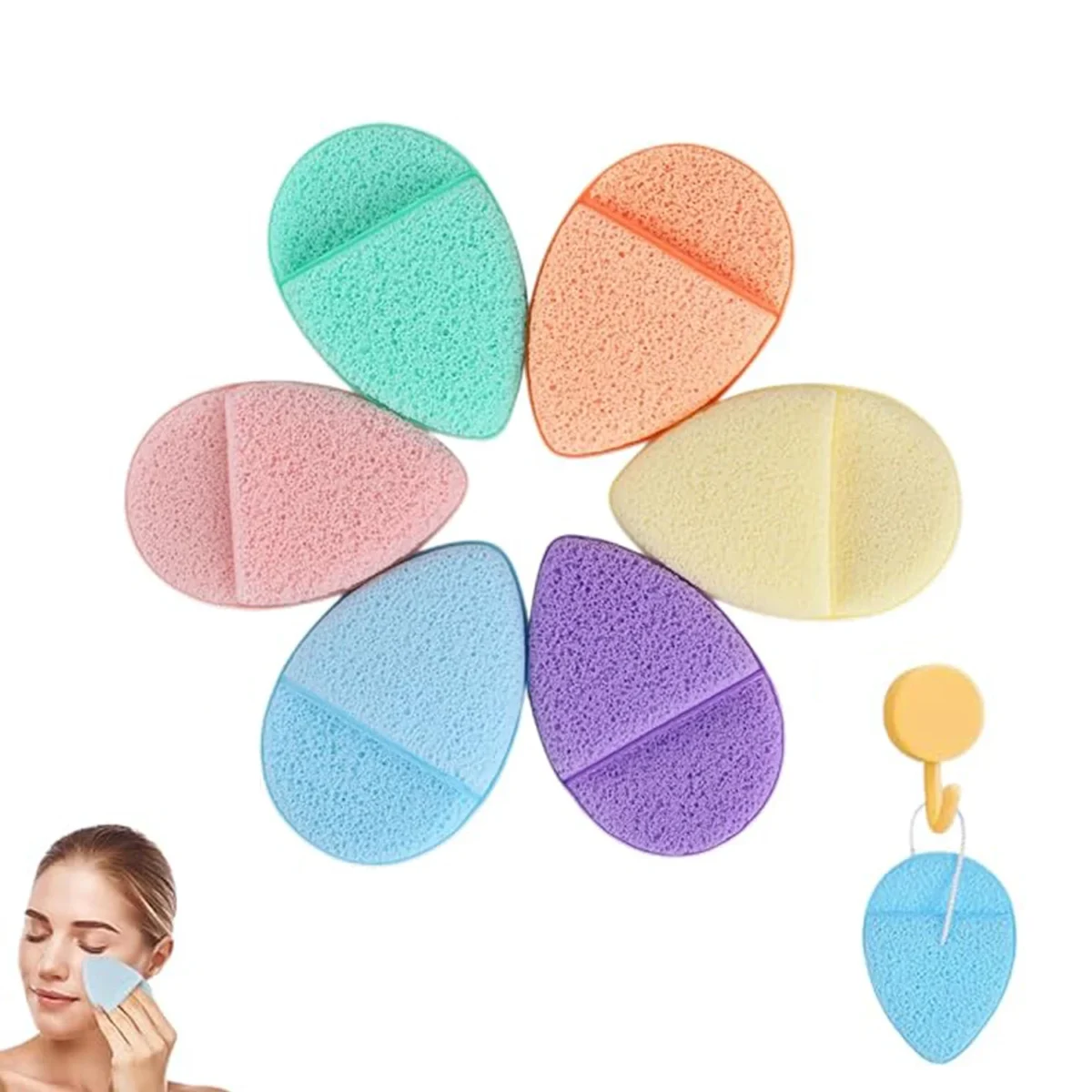 لیف اسفنجی پاکسازی صورت رینبو 646512