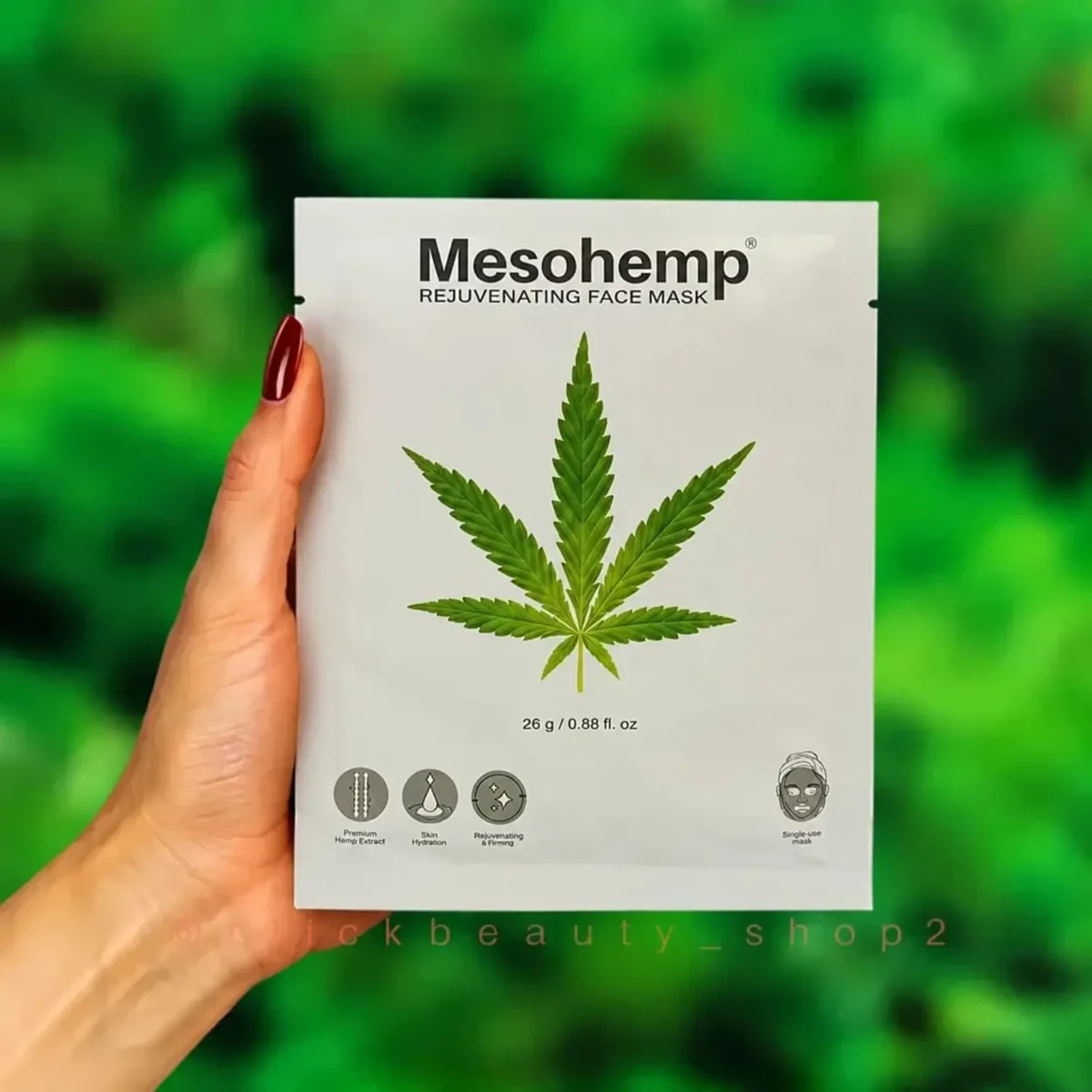 ماسک ورقه_ ای بازسازی_ کننده صورت مزوهِمپ1 ماسک ورقه ای بازسازی کننده صورت مزوهِمپ 654653412