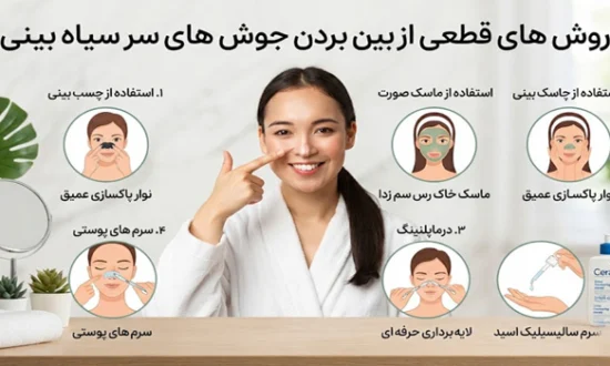 روش های درمان جوش های سر سیاه بینی 584564