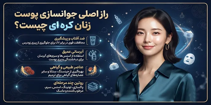 فرمول جوانی و شادابی پوست زنان کره ای 5315631