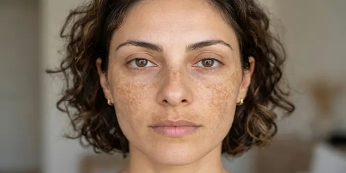 ملاسماهای پوستی صورت بانوی جوان 685456312